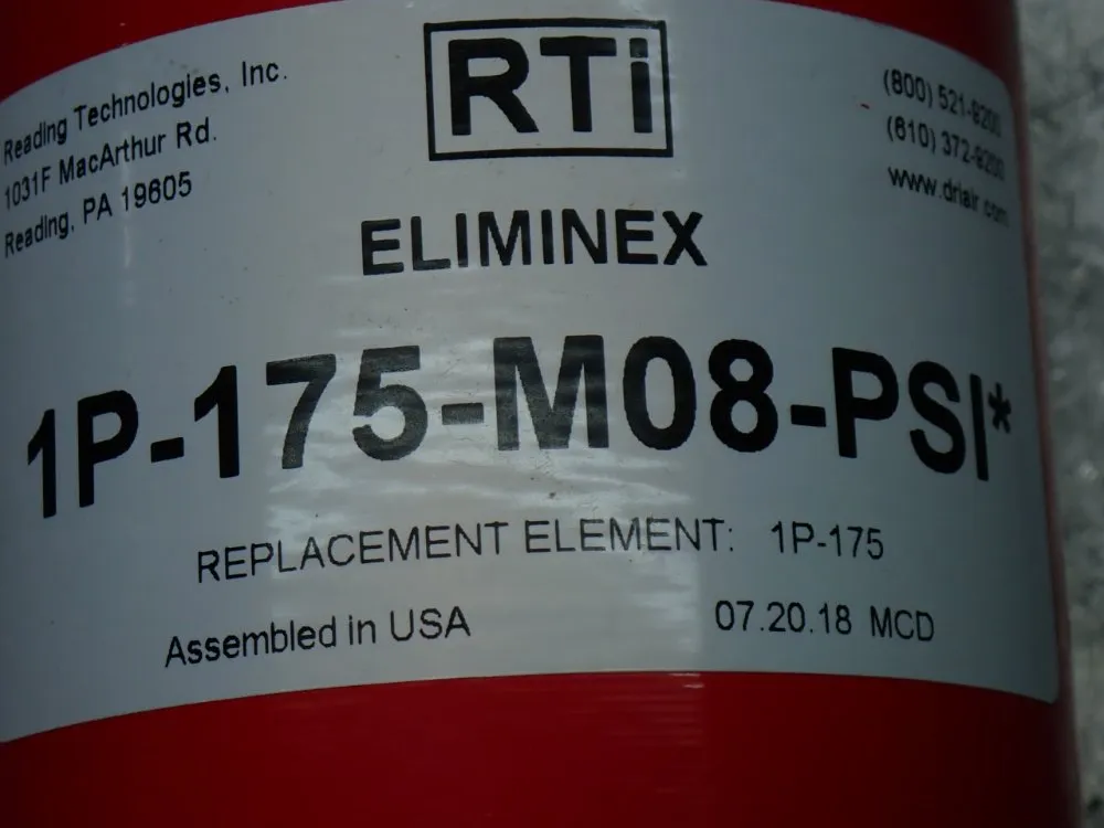 Rti Eliminex Medium Flow Seperator. - 1p-175-m08-psi