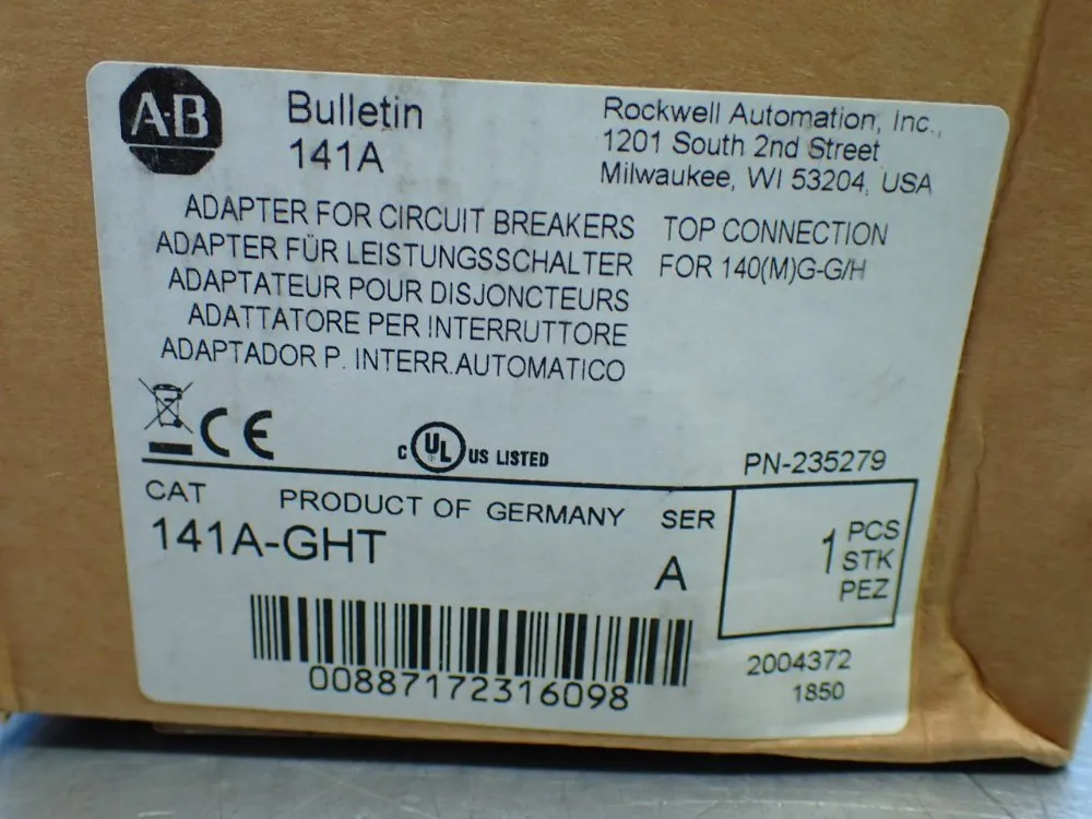 Allen-bradley Circuit Breaker Busbar Module - 141a-ght