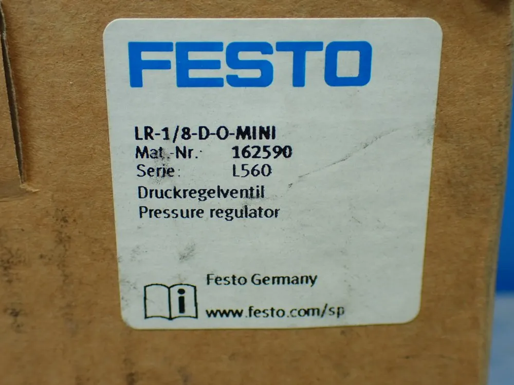 Festo Pressure Regulator 162590 - Lr-1/8-d-o-mini