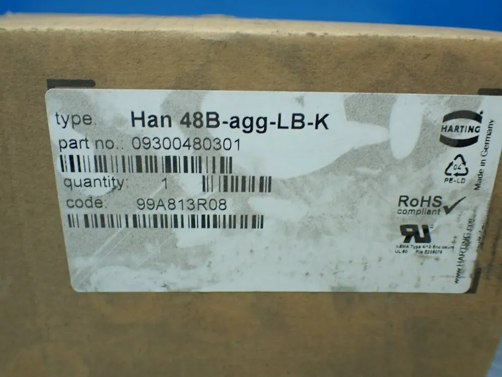 Harting Bulkhead Mounted Housing - 09300480301