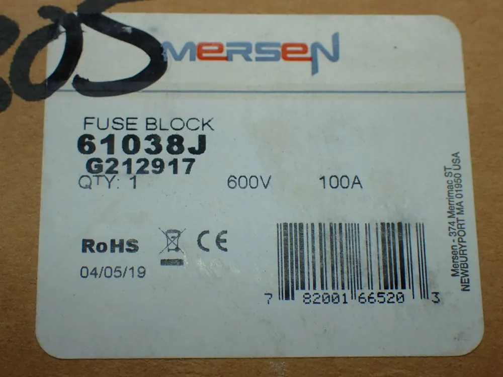 Mersen Fuse Block - 61038j