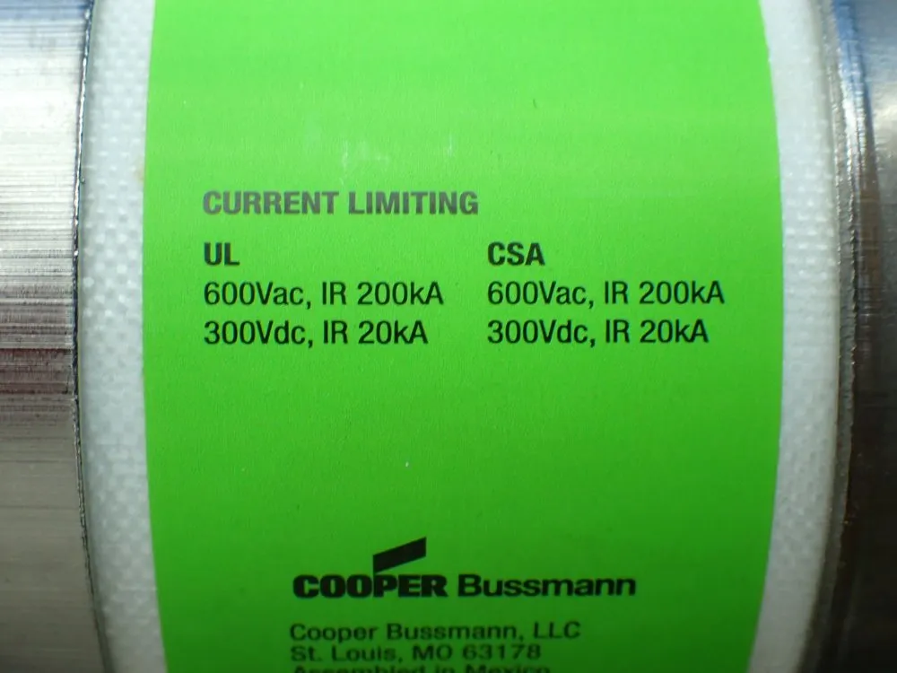 Bussmann Class Rk5 Dual-element, Time-delay 600 Amp Fuse - Frs-r-600