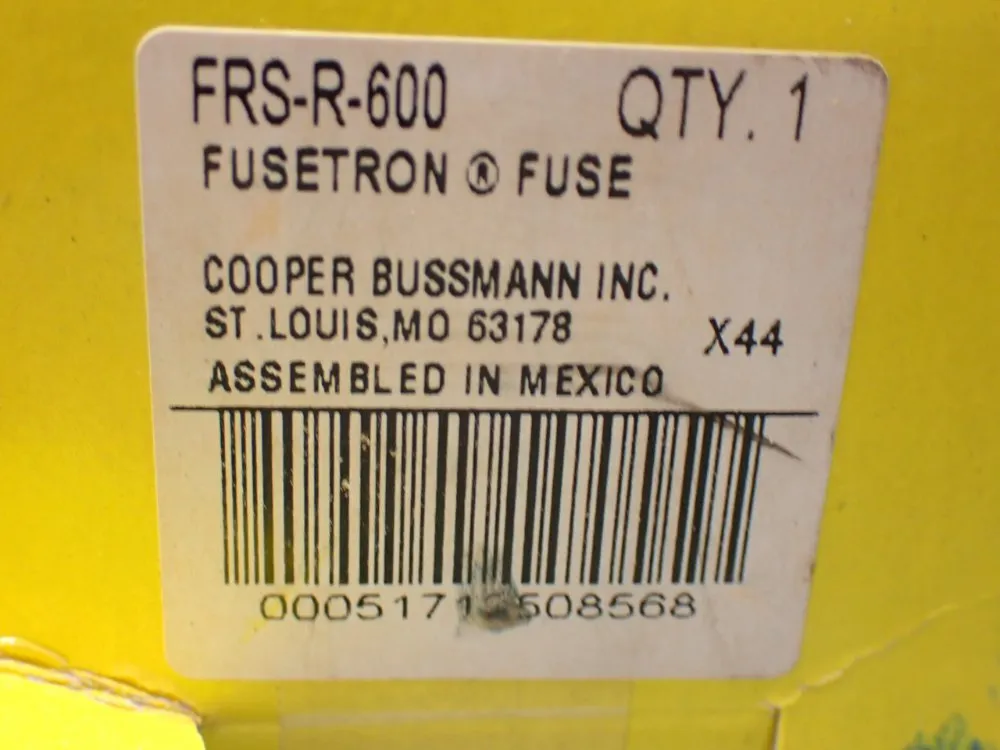 Bussmann Class Rk5 Dual-element, Time-delay 600 Amp Fuse - Frs-r-600