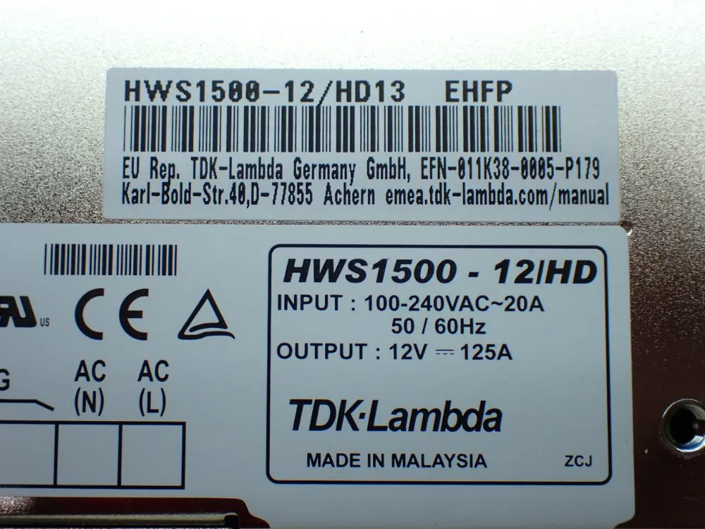 Tdk-lambda Power Supply - Hws1500-12/hd13