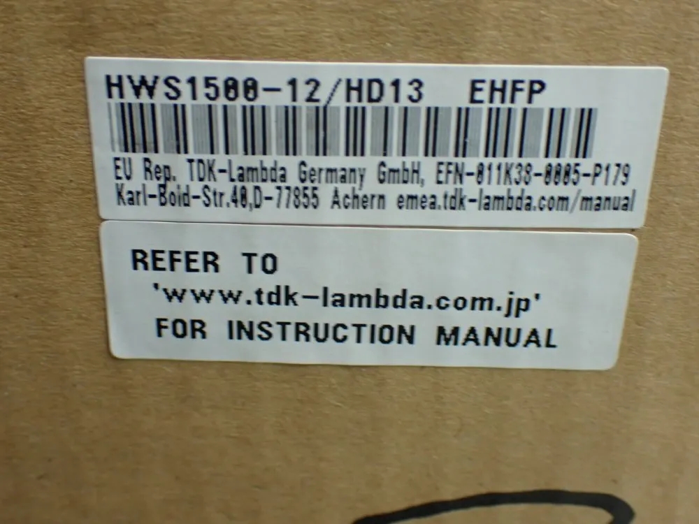 Tdk-lambda Power Supply - Hws1500-12/hd13