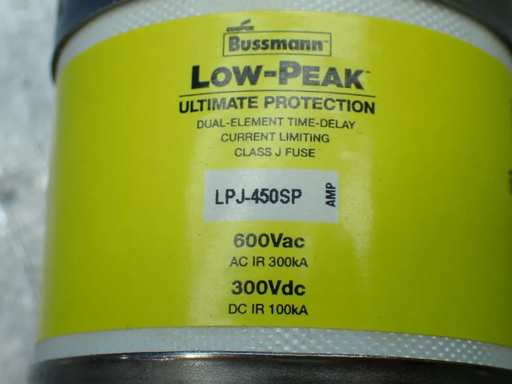 Bussmann Low-peak Class J 450 Amp Fuse - Lpj-450sp