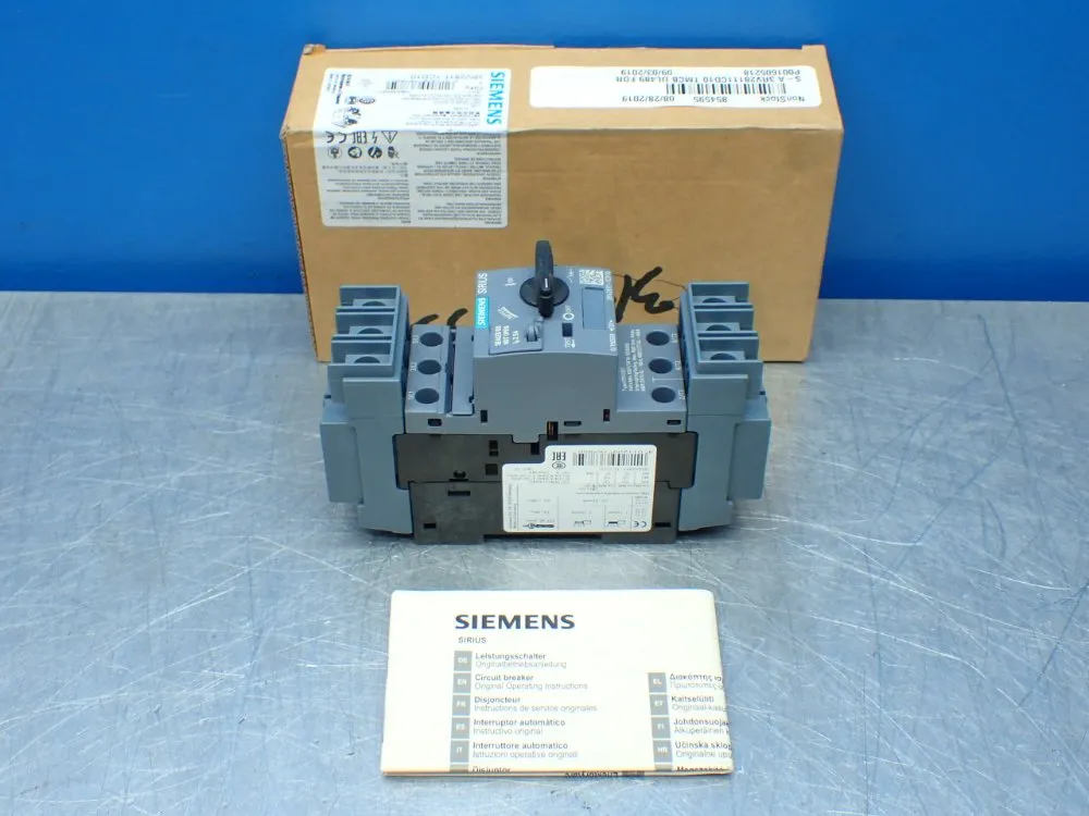Siemens Motor Protection Circuit Breaker - 3rv2811-1cd10