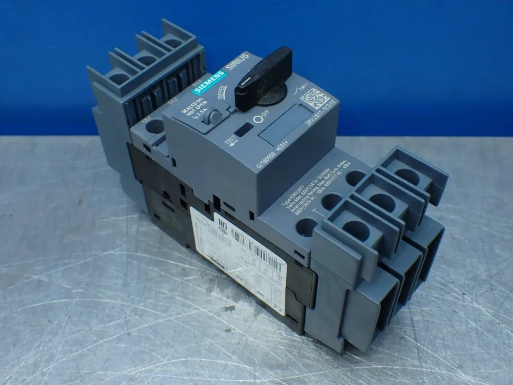 Siemens Motor Protection Circuit Breaker - 3rv2811-1cd10