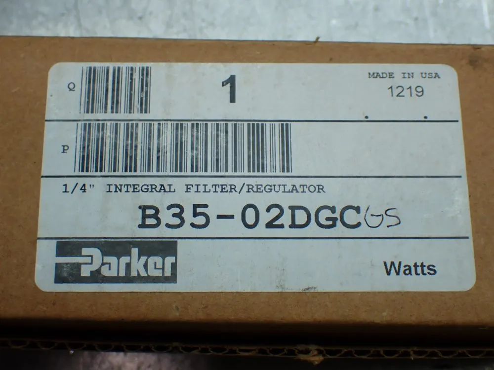 Parker 300psi 1/4" Integral Filter/regulator - B35-02dgc