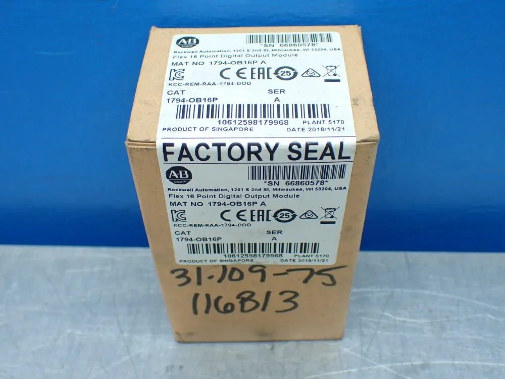 Allen-bradley Flex I/o 16 Point Digital Output Module - 1794-ob16p