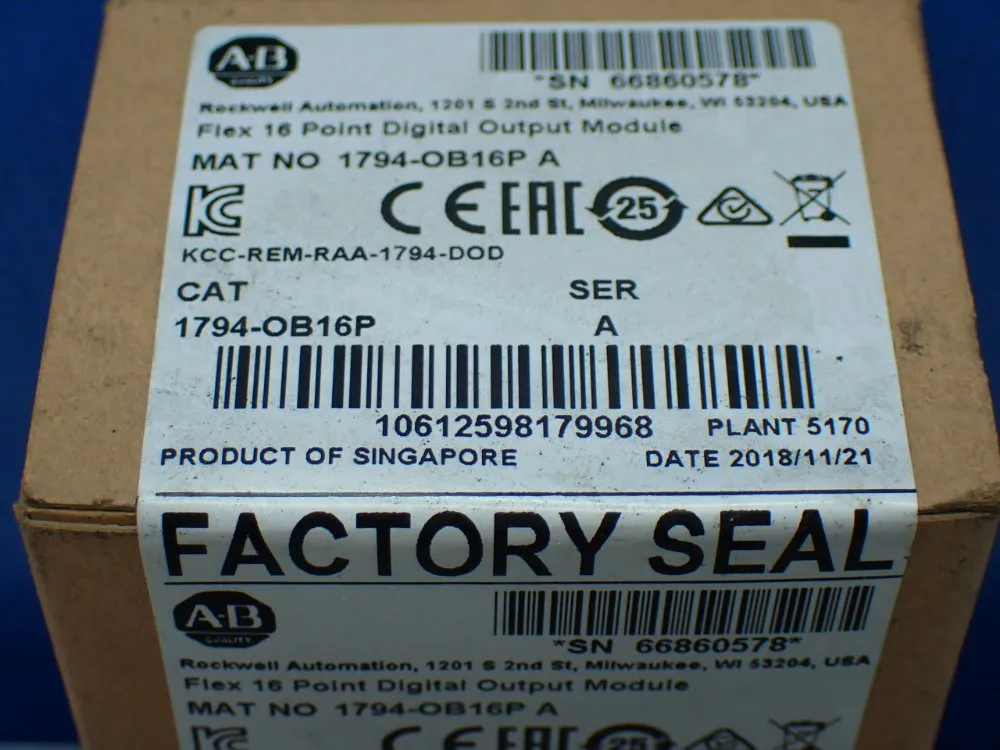 Allen-bradley Flex I/o 16 Point Digital Output Module - 1794-ob16p