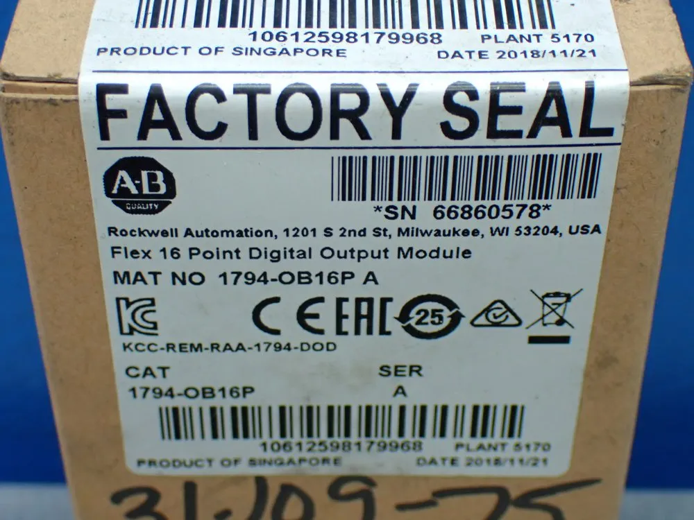 Allen-bradley Flex I/o 16 Point Digital Output Module - 1794-ob16p