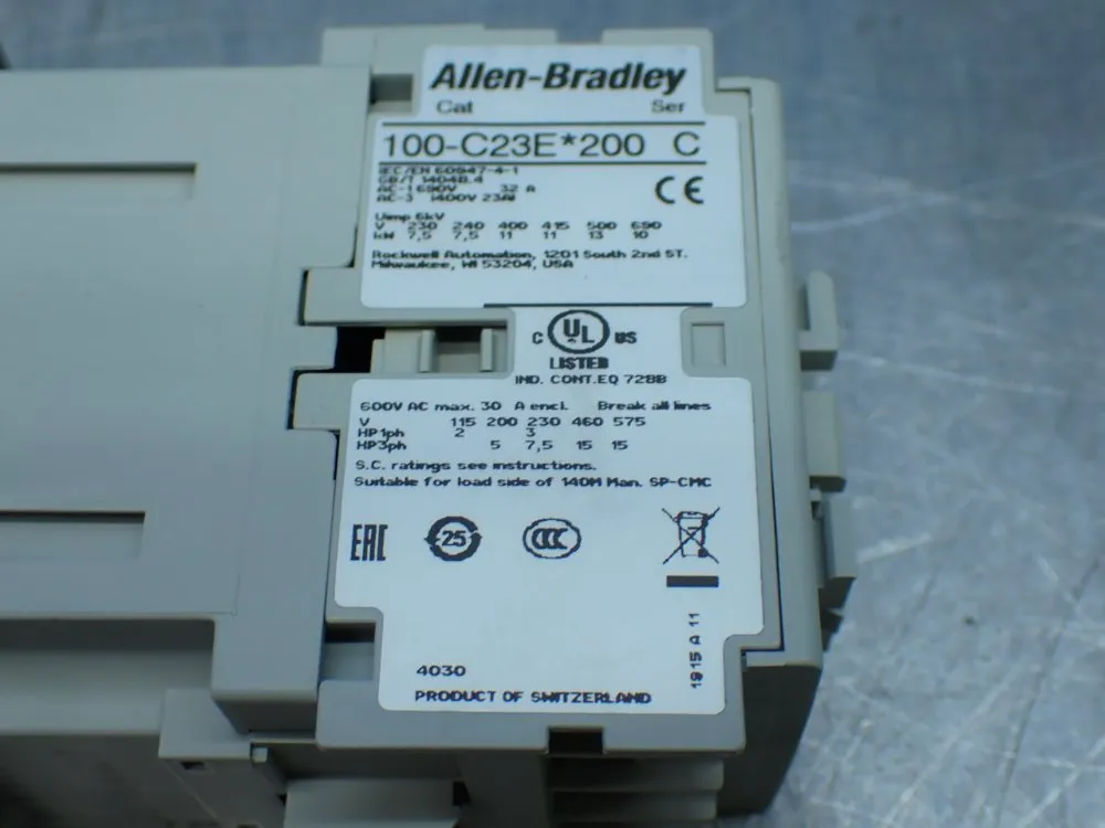 Allen-bradley Contactor - 100-c23ej200