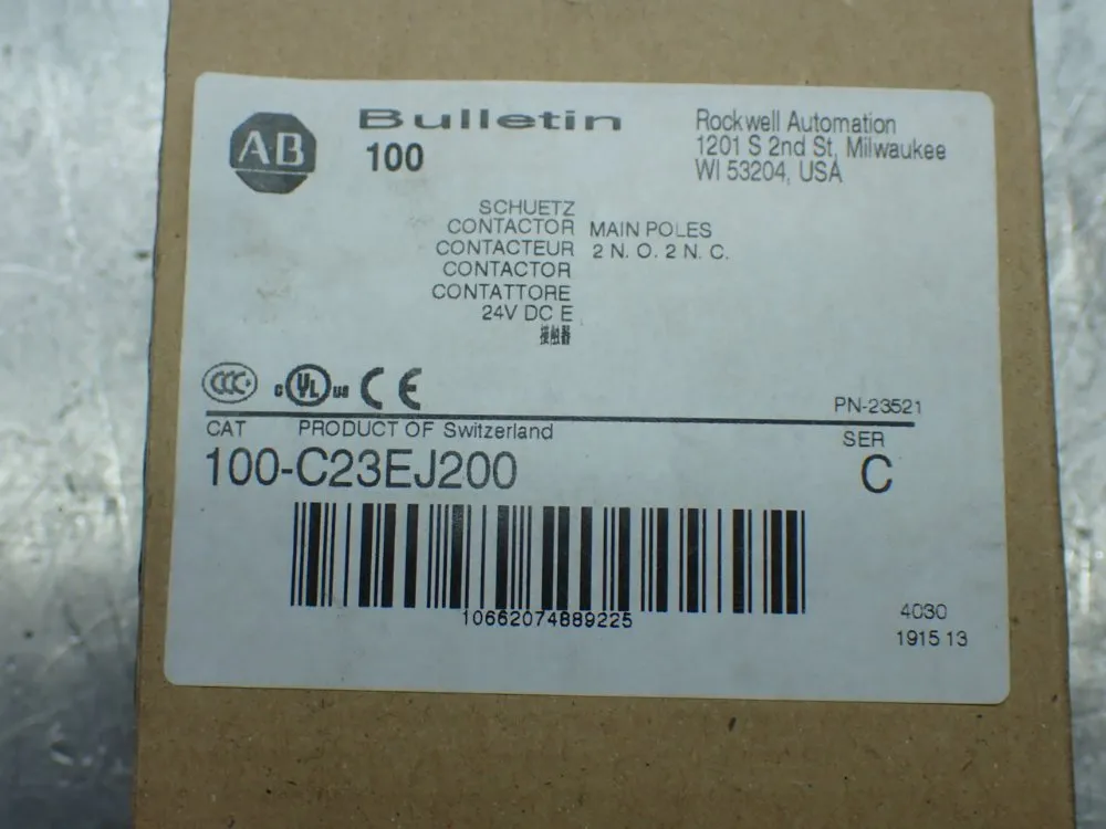 Allen-bradley Contactor - 100-c23ej200