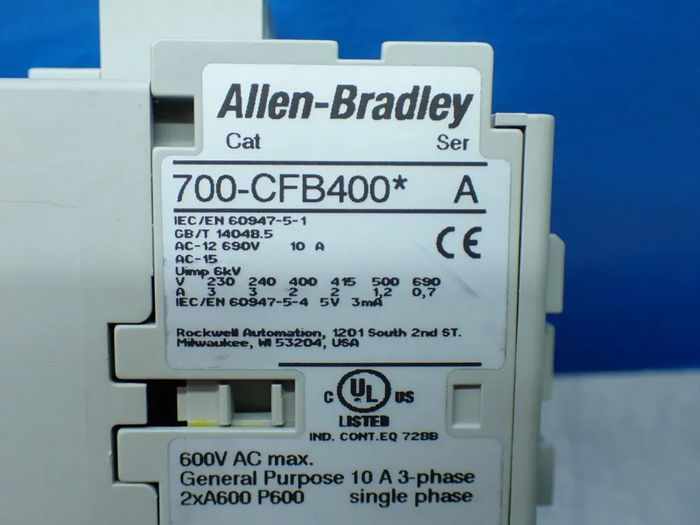 Allen-bradley Control Relay - 700-cfb400d