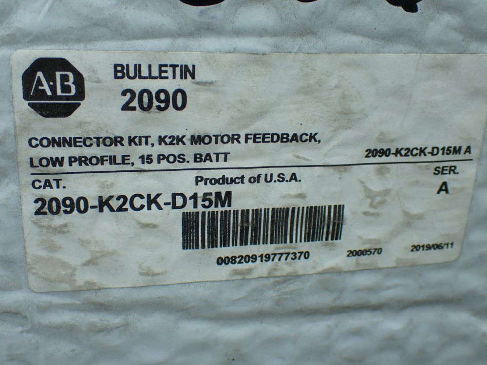 Allen-bradley 3 Motor Feedback Connector Kits - 2090-k2ck-d15m
