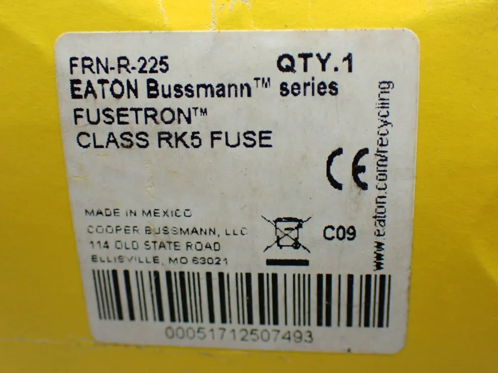 Bussmann Time-delay, Dual-element, Current Limiting, Non-indicating 225a Fuse - Frn-r-225