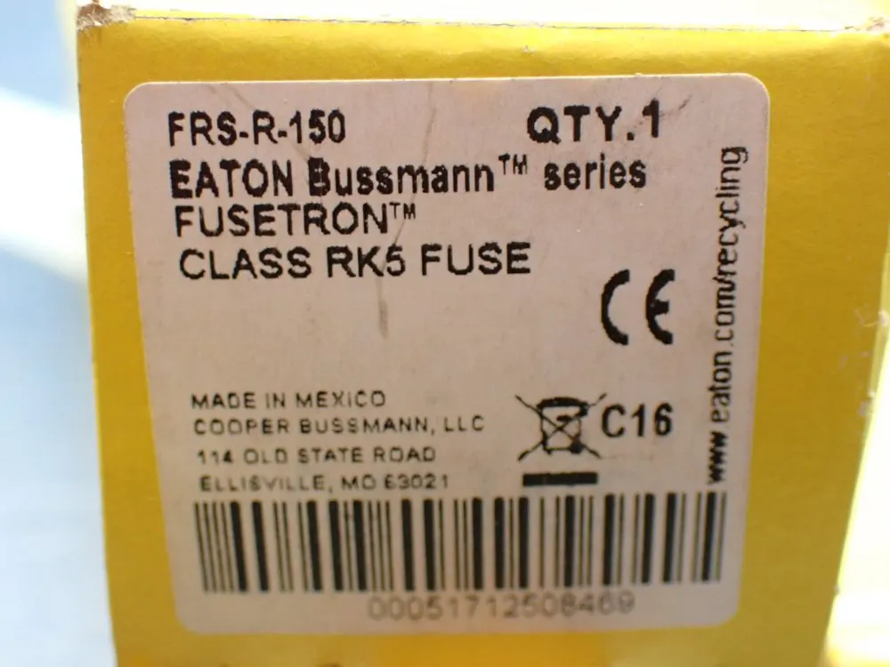 Bussmann Class Rk5 150amp Fuse - Frs-r-150