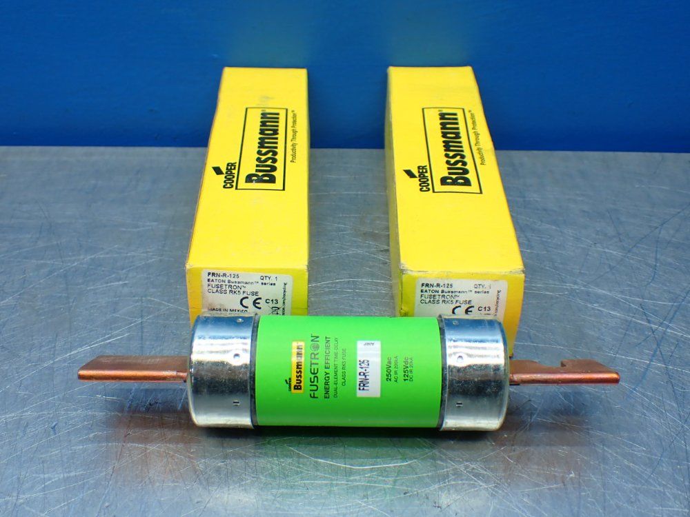 Bussmann 2 Time-delay, Dual-element, Current Limiting, Non-indicating 125a Fuses - Frn-r-125