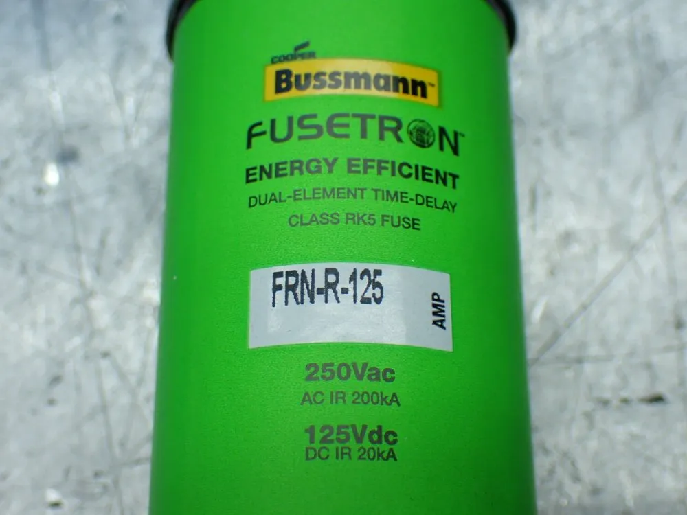Bussmann 2 Time-delay, Dual-element, Current Limiting, Non-indicating 125a Fuses - Frn-r-125