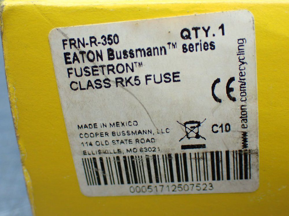Bussmann Time-delay, Dual-element, Current Limiting 350a Fuse - Frn-r-350