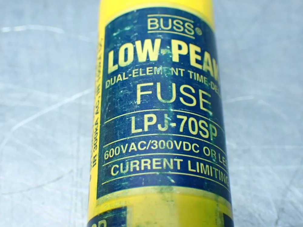Bussmann 11 70a, Time-delay, Non-indicating, Dual-element Fuses - Lpj-70sp