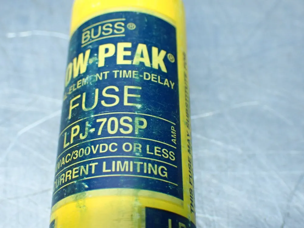 Bussmann 11 70a, Time-delay, Non-indicating, Dual-element Fuses - Lpj-70sp