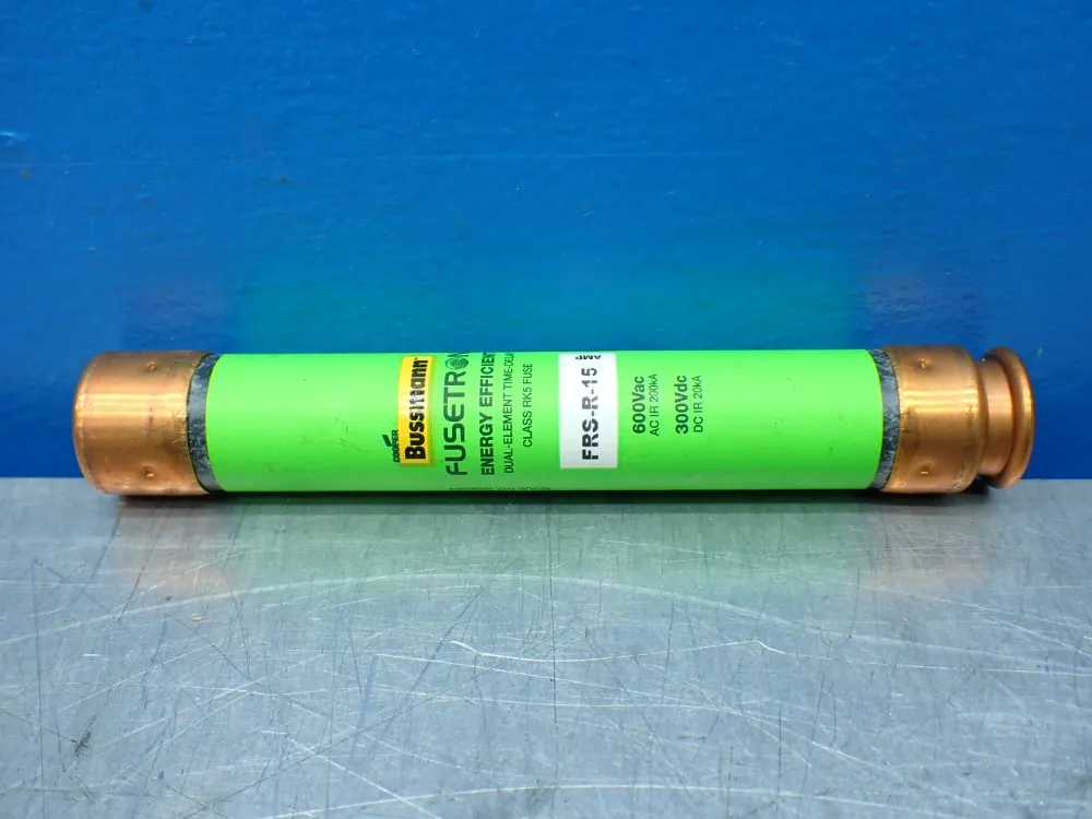 Bussmann 10 15amp Brass Cartridge Fuse Frs-r-15 - Frs-r-15