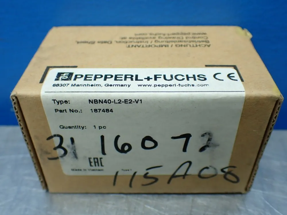 Pepperl+fuchs Inductive Proximity Sensor - Nbn40-l2-e2-v1