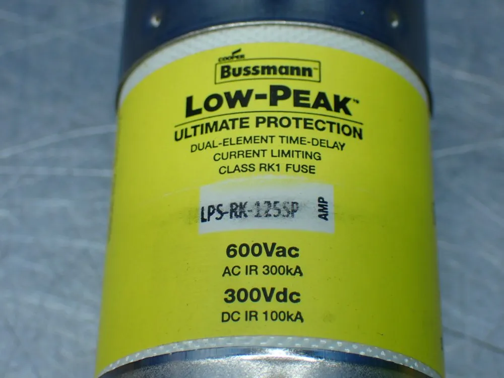 Bussmann Time-delay, Dual-element, Current-limiting Class Rk1 125a Fuse - Lps-rk-125sp