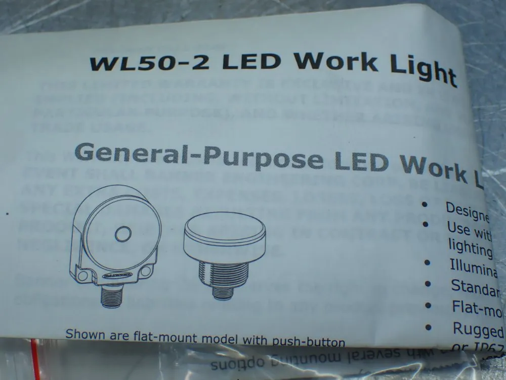 Banner Led Worklight 85377 - Wl50-2pbq