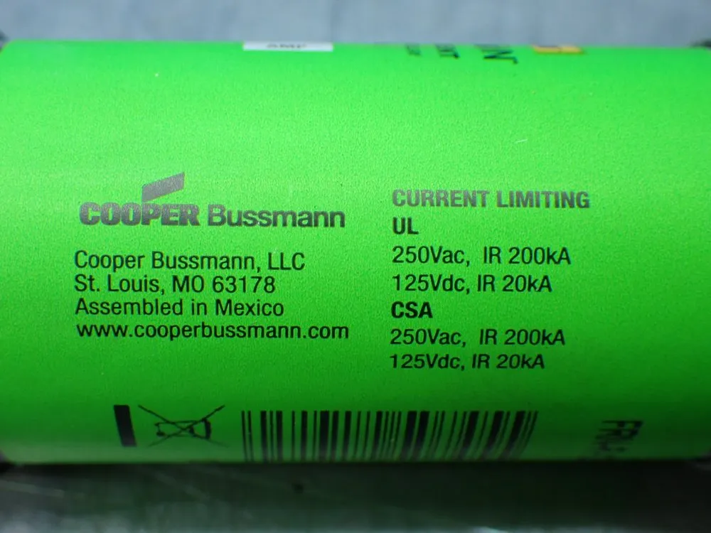 Bussmann 2: 125a, Time-delay, Dual-element, Current Limiting, Non-indicating Fuses - Frn-r-125
