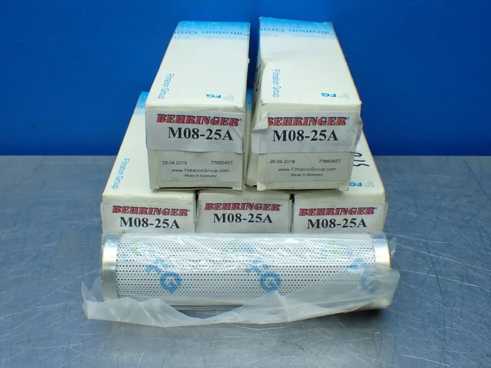 Behringer 5 Hydraulic Filter Elements. - M08-25a