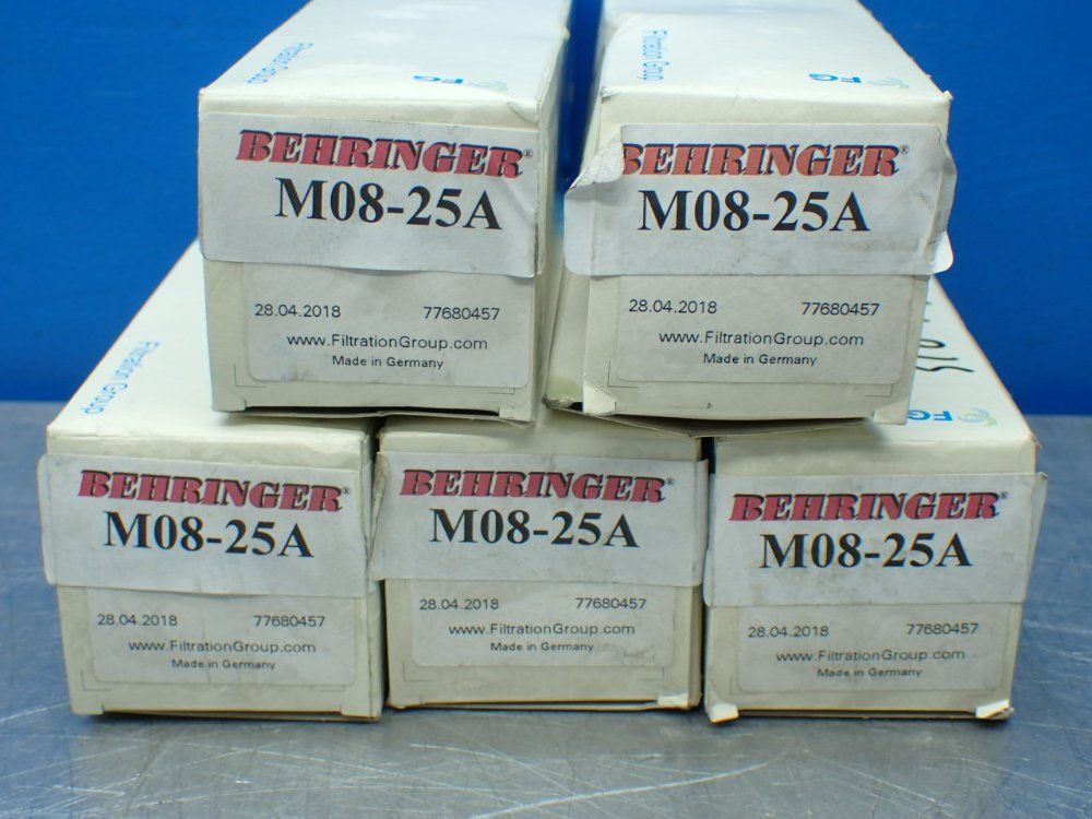 Behringer 5 Hydraulic Filter Elements. - M08-25a