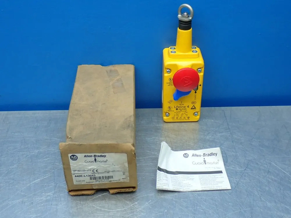 Allen-bradley Guardmaster Lifeline 4 Safety Cable Pull Switch. - 440e-l13043