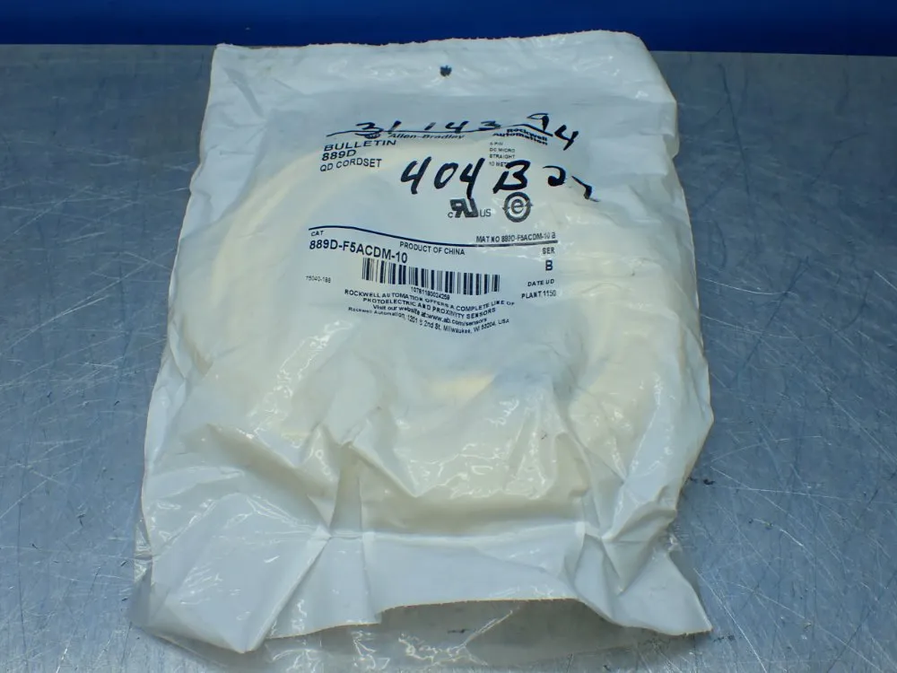 Allen-bradley Qd Cordset - 889d-f5acdm-10