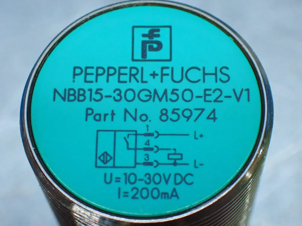 Pepperl+fuchs Inductive Proximity Sensor. - Nbb15-30gm50-e2-v1