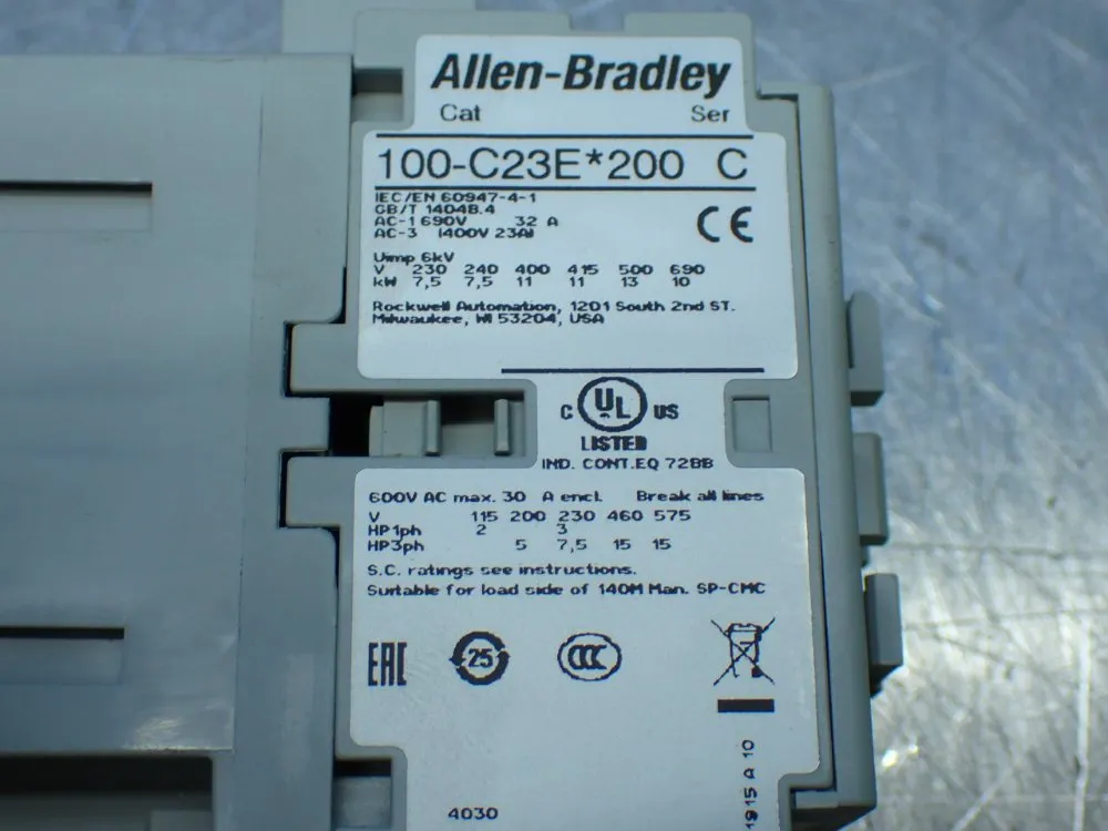 Allen-bradley Contactor - 100-c23ej200