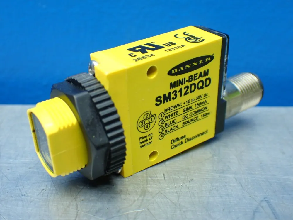 Banner Mini-beam Photoelectric Sensor. - Sm312dqd
