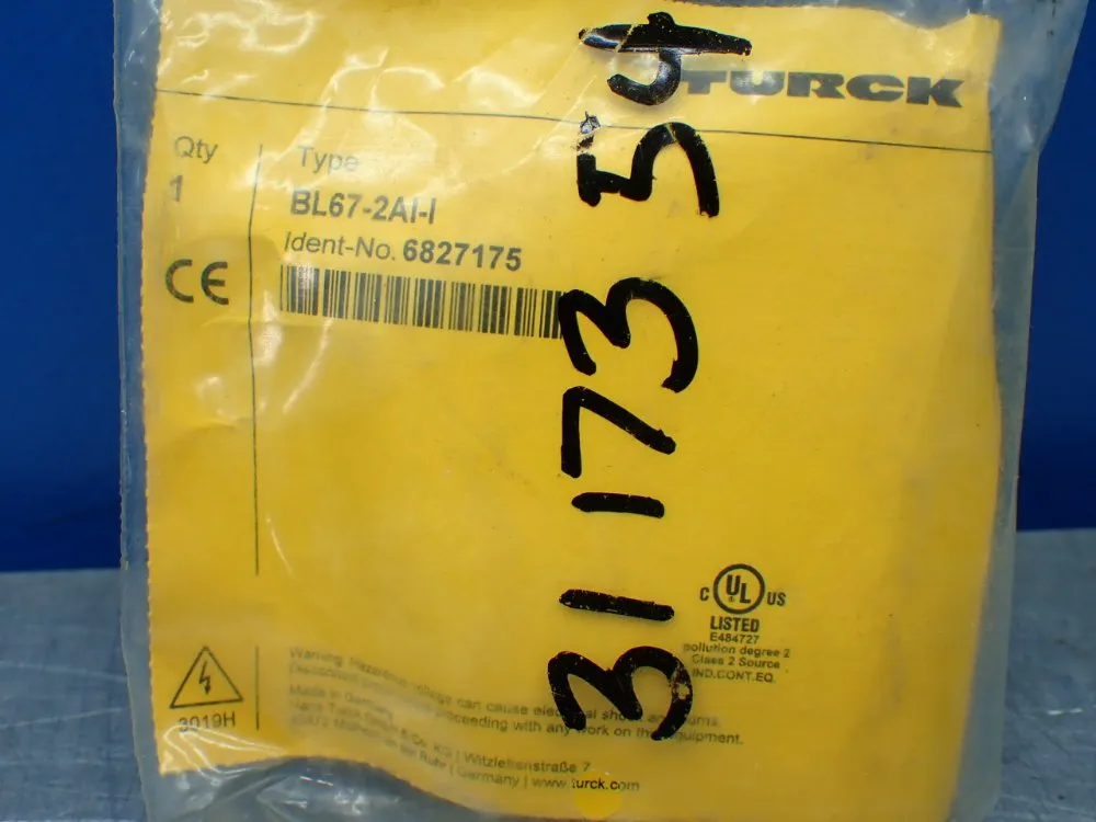 Turck Analog I/o Module - Bl67-2ai-i