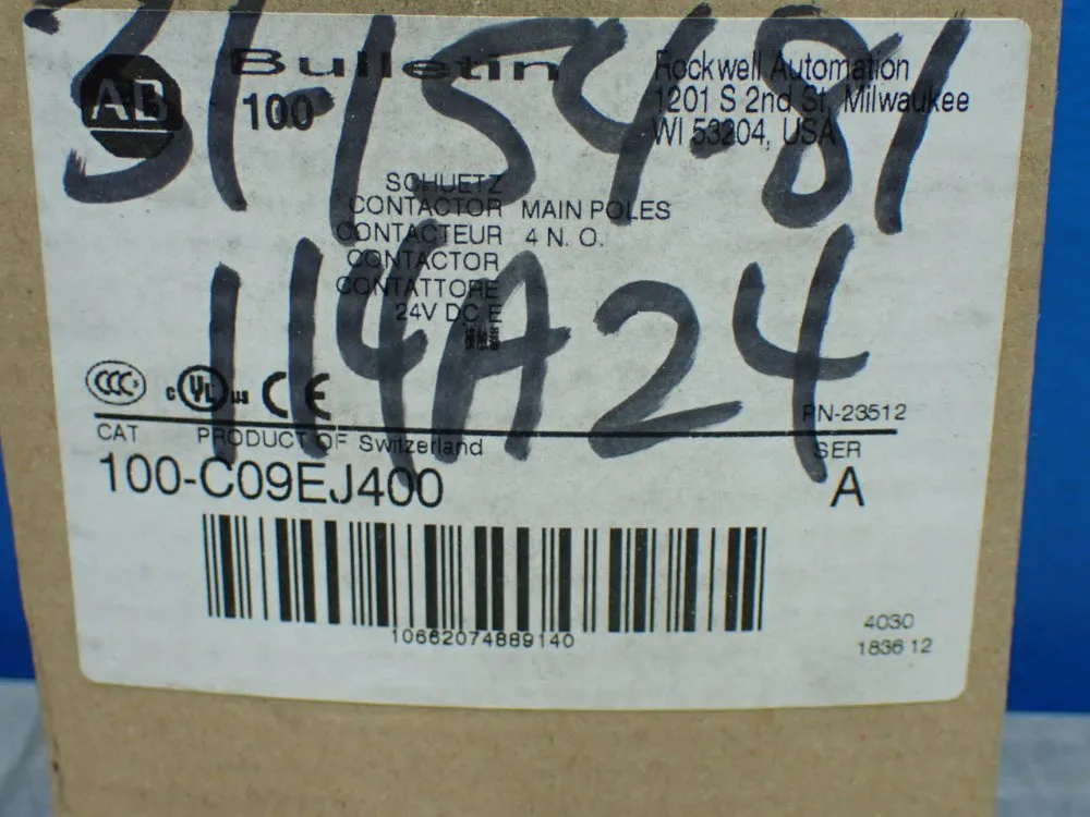 Allen-bradley Contactor - 100-c09ej400