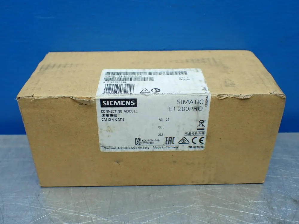 Siemens Simatic Dp, Connection Module For Digital And Analog Electronic Modules - 6es7 194-4ca00-0aa0