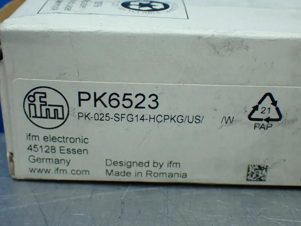 Ifm Compact Pressure Sensor - Pk6523