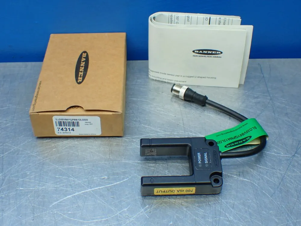 Banner Slot Sensor. 74314 - Slo30vb6yqpma13lodo
