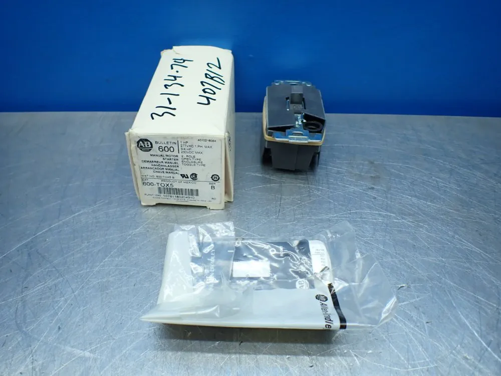 Allen-bradley 1hp Manual Motor Starter - 600-tox5