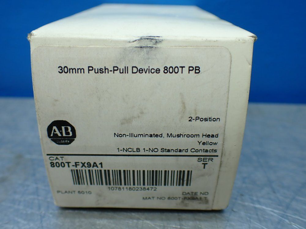 Allen-bradley 30mm Push-pull Device 600t Pb - 800t-fx9a1