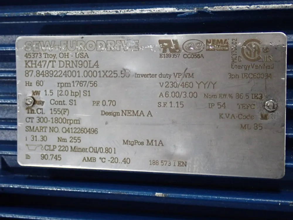 Sew 1.5 Hp Gear Drive