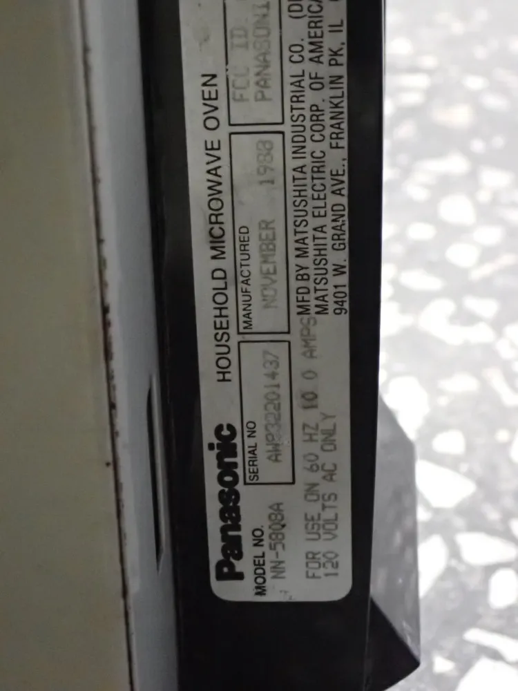 Panasonic Microwave - Nn-5808a