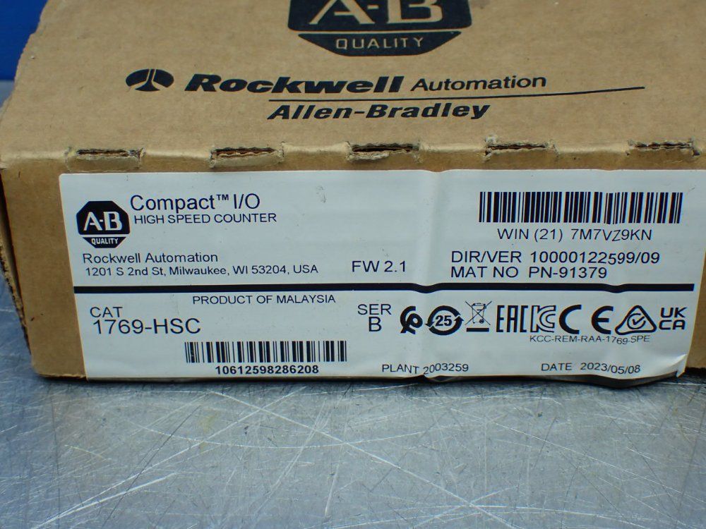 Allen-bradley Compact I/o High Speed Counter Module - 1769-hsc