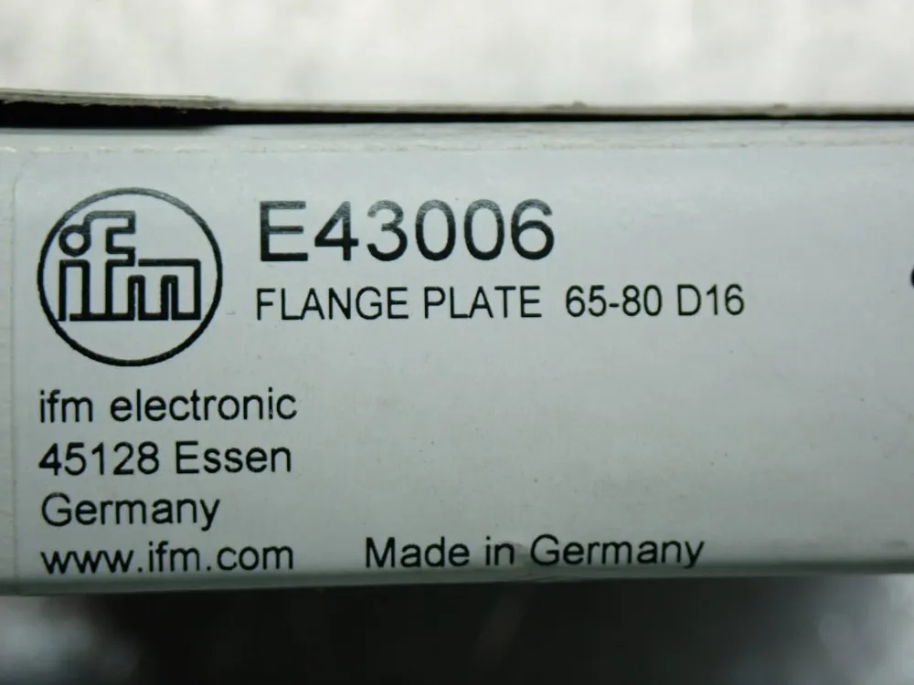 Ifm Flange Plate For Level Sensors - E43006